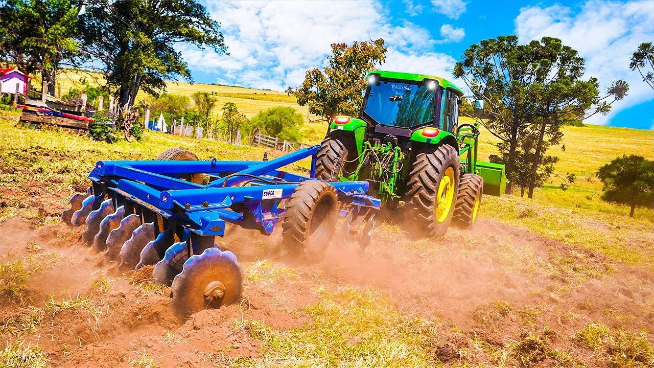 GRADEANDO MINHA TERRA PARA COMEÇAR A PLANTAR MILHO NA FAZENDA BLACKSTONE