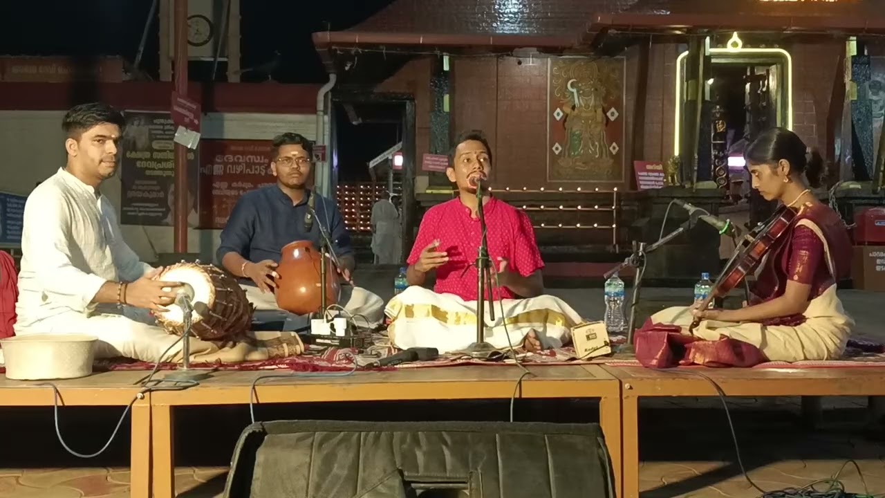 Ramanath Unnikrishnan's concert at  Sri Kumaranalloor Karthyayani Devi Temple Kottayam on 05 03 2024