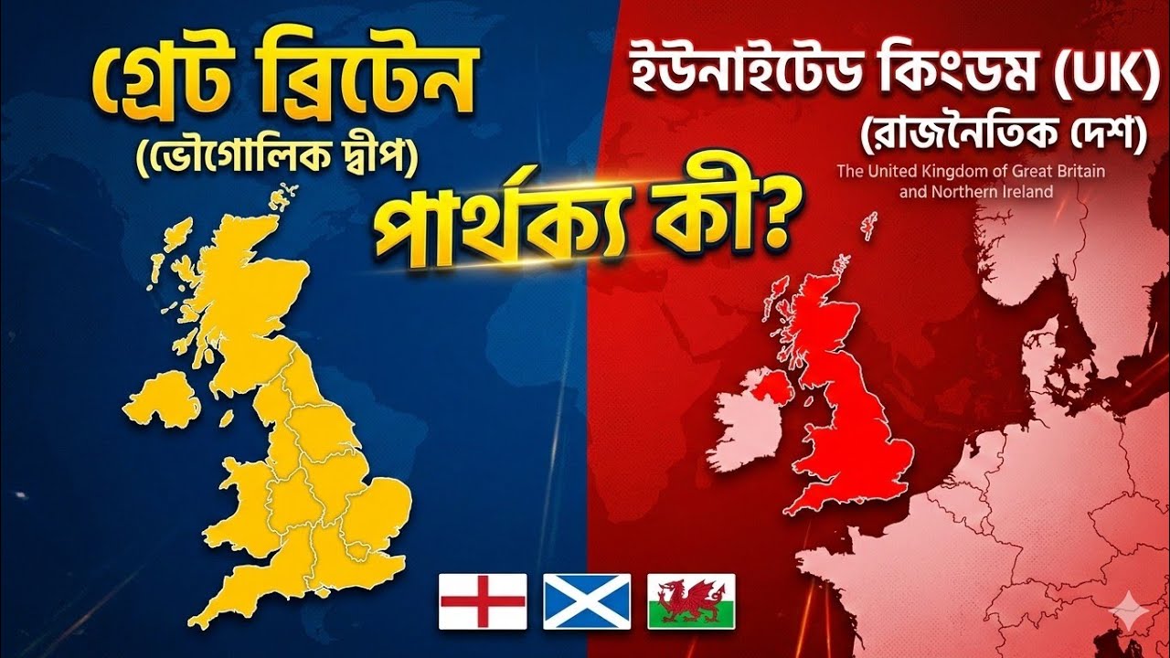 ব্রিটেন আর ইউকে কি এক? ৯৯% মানুষ এই ভুলটি করে! 