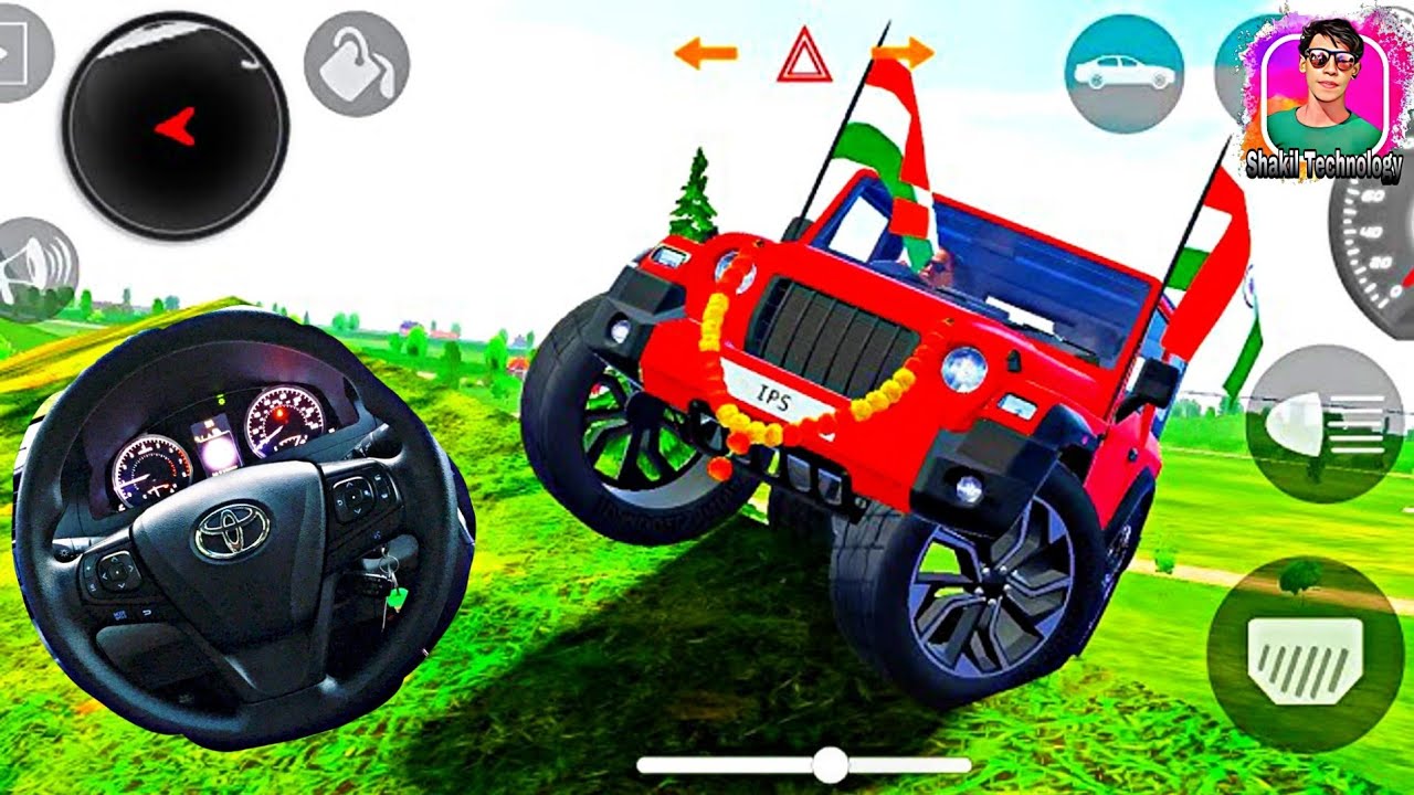 Red Thar Car Game | Crazy Stunts & Offroad Adventure Gameplay