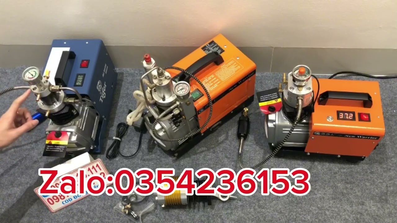 Bơm máy nén khí cao áp pcp và các phụ kiện thay thế 