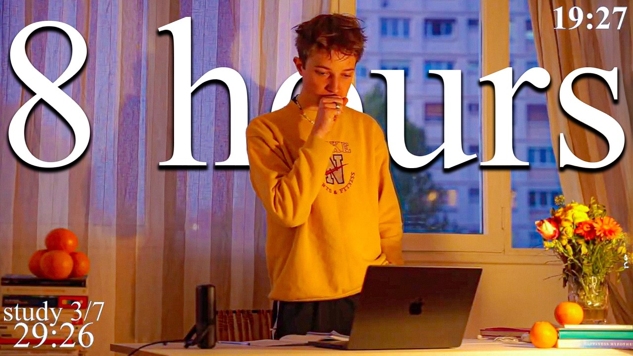 LIVE | 8-HOUR study with me 📚⛈️ rain sounds & pomodoro timer 60 & 10