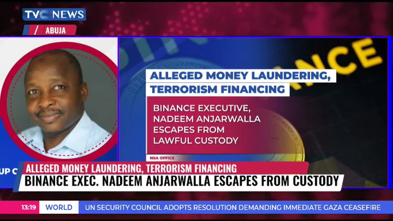 Sadeeq Shehu Speaks on Binance Exec. Nadeem Anjarwalla Escapes from Custody