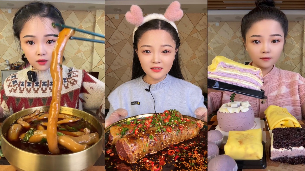 ASMR MUKBANG | Red Braised Pork Belly 