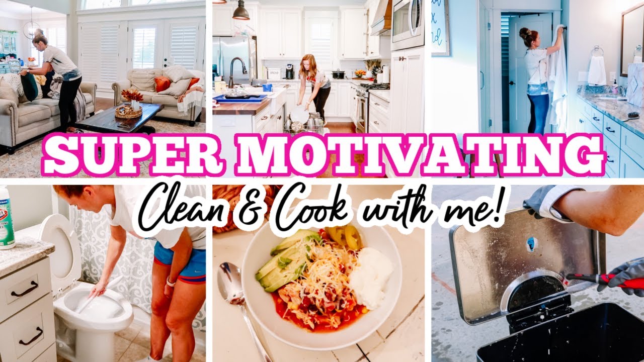 2020 SUPER MOTIVATING CLEAN & COOK WITH ME | EXTREME CLEANING MOTIVATION | Amy Darley