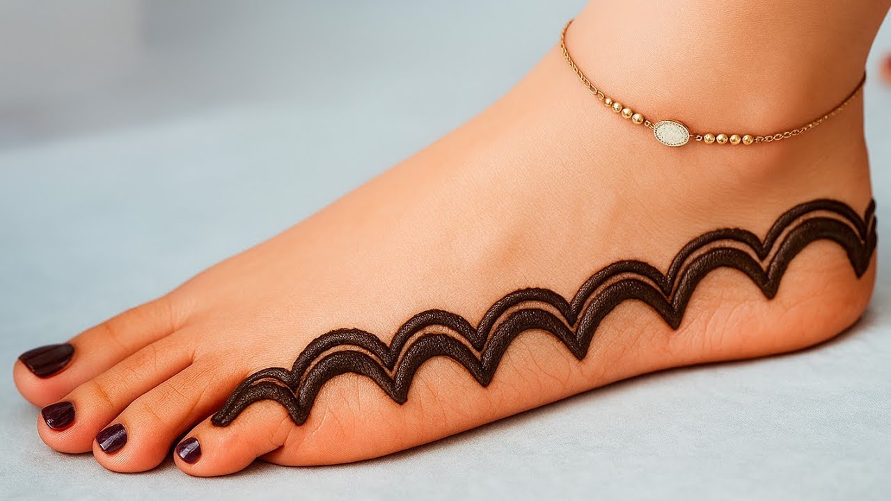 Very beautiful stylish leg mehndi design | easy feet👣 mehndi design | Leg mehndi | mehndi | mehandi