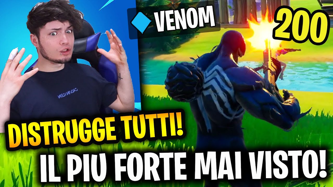 ENTRA con la SKIN di VENOM e fa il PROVINO MIGLIORE di SEMPRE! UN PLAYER COSI FORTE MAI VISTO!