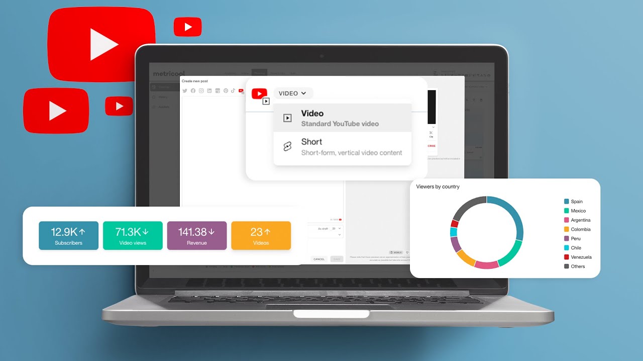 Analyzing, Scheduling and Managing your YouTube Channel with Metricool | METRICOOL TUTORIAL