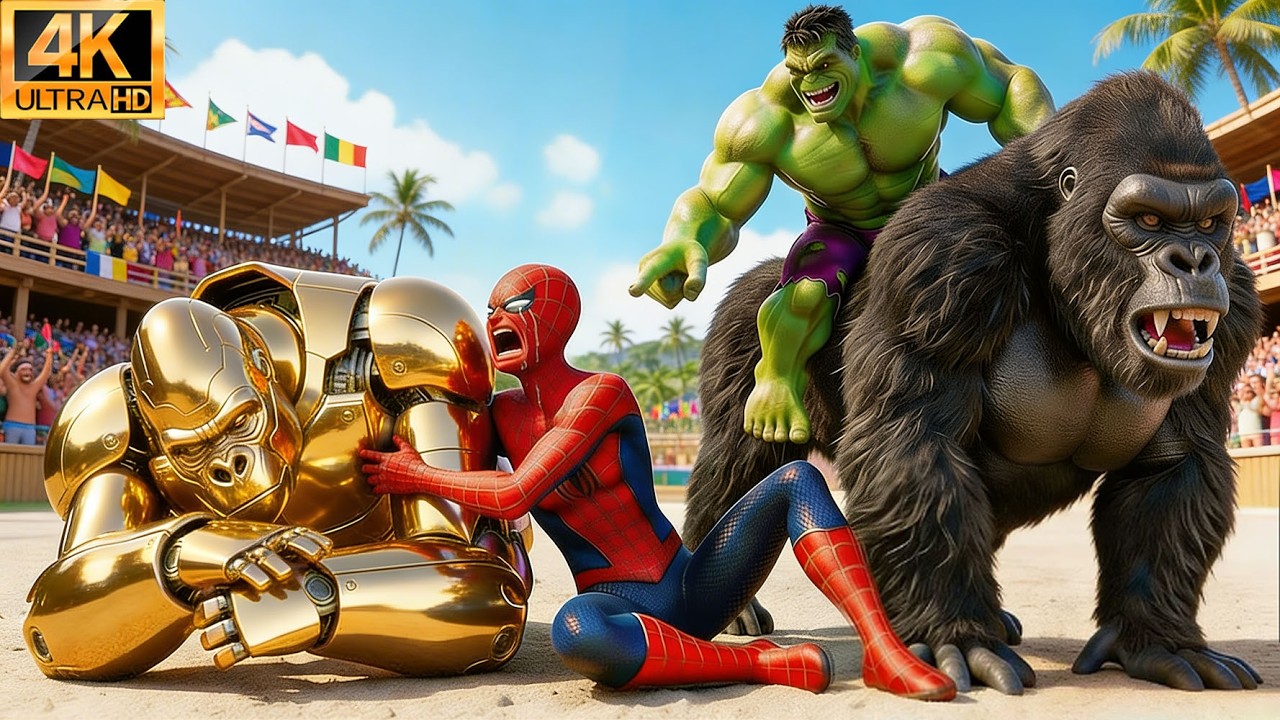 From Crash to Champion! Spider Hero Wins the Legendary King Kong Racing Championship!