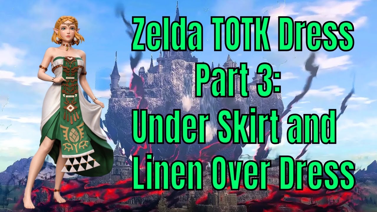 Zelda Zonia Cosplay Build from Tears of the Kingdom | Pt 3 Making the Underskirt and Linen Overdress