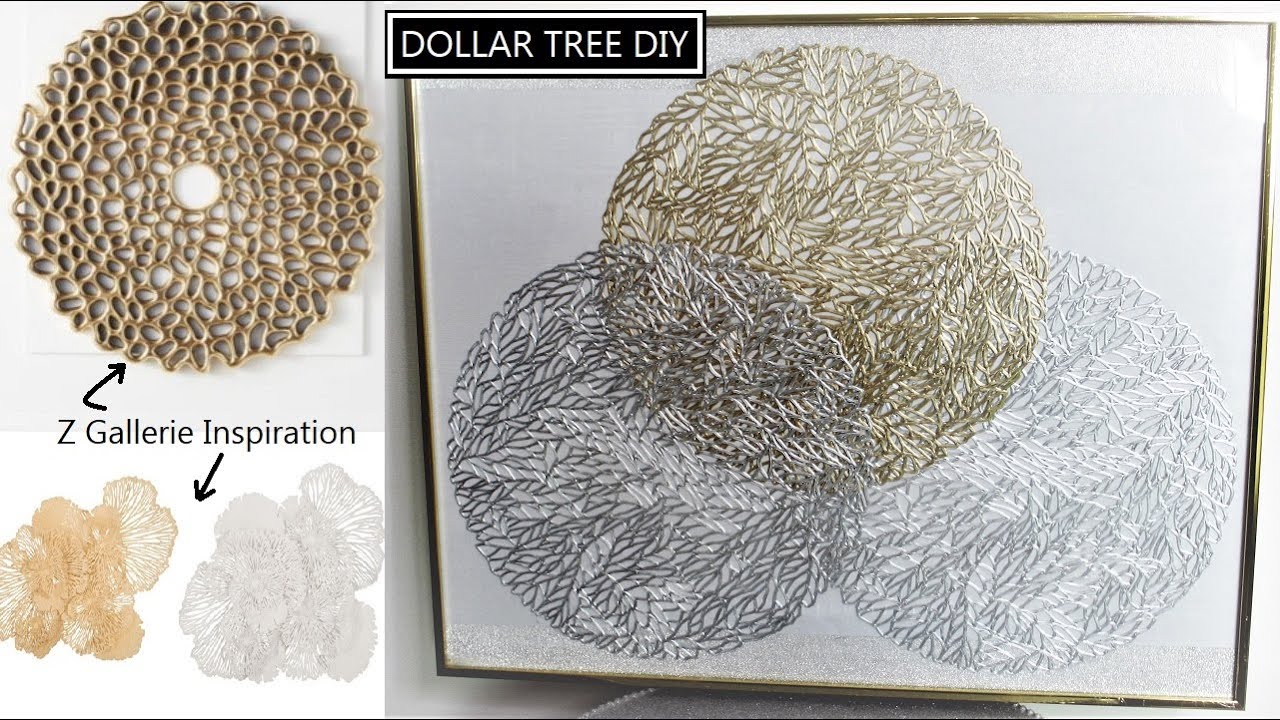 Unbelievably Easy DIY Wall Art | Glam Home Decor | Silver/Gold Wall Art | Z Gallerie-Inspired