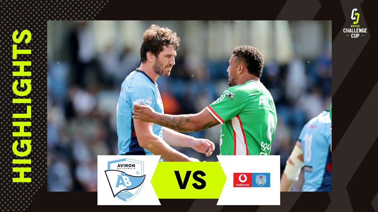 Instant Highlights - Aviron Bayonnais v Vodacom Bulls Round of 16 | EPCR Challenge Cup 2024/25