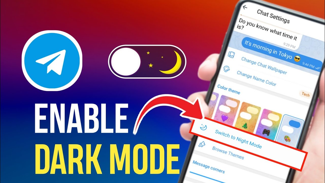 How to enable Dark Mode in Telegram 2024 || Tech Insights