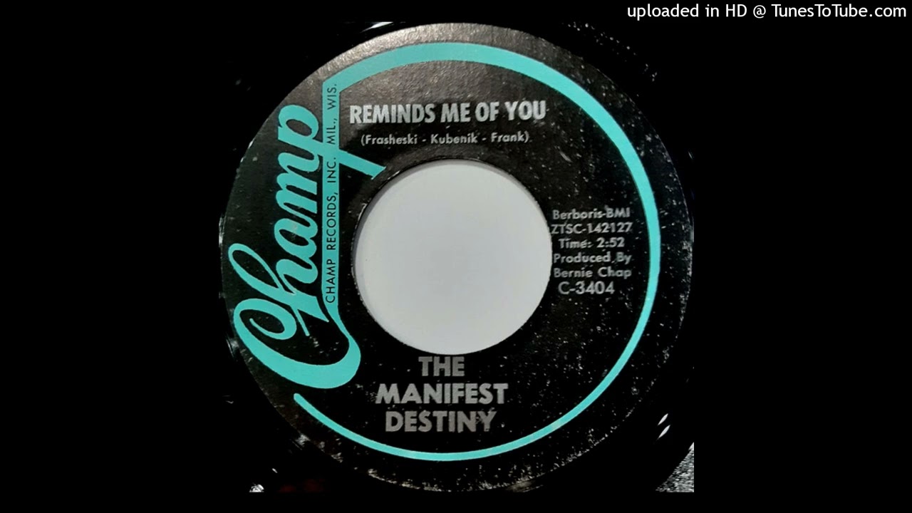 1968 MILWAUKEE WI ORGAN PSYCH Manifest Destiny "Reminds Me Of You" BAROQUE Wisconsin (Road Runners)