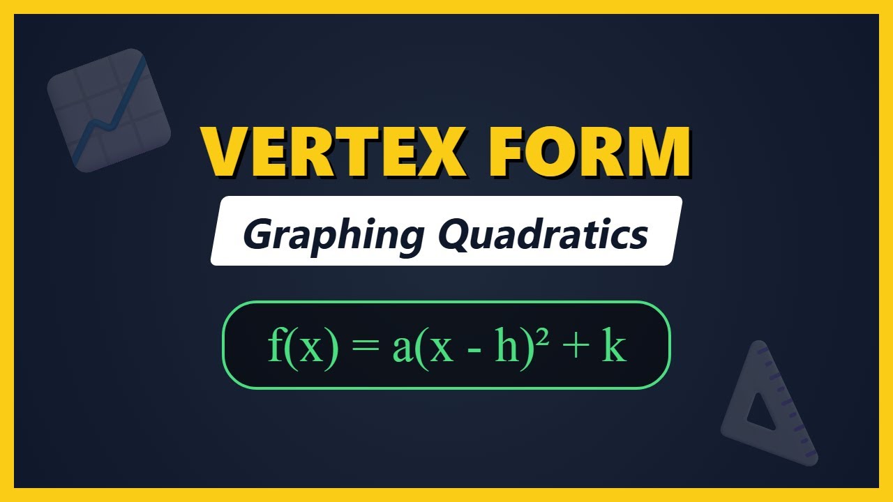 Master Vertex Form of Quadratic Functions in 5 Minutes! 📈 (Algebra)