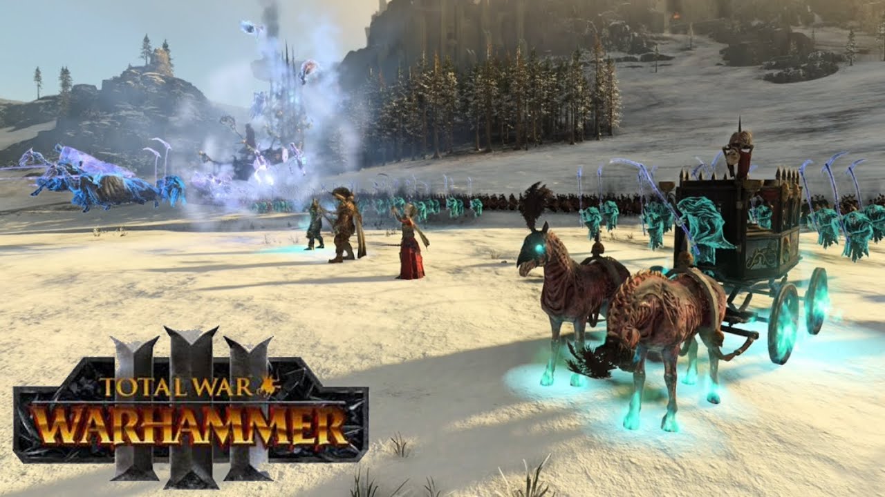 Vampirfürsten VS Waldelfen ⚔️ Total War: Warhammer 3 Cinematic Battle deutsch