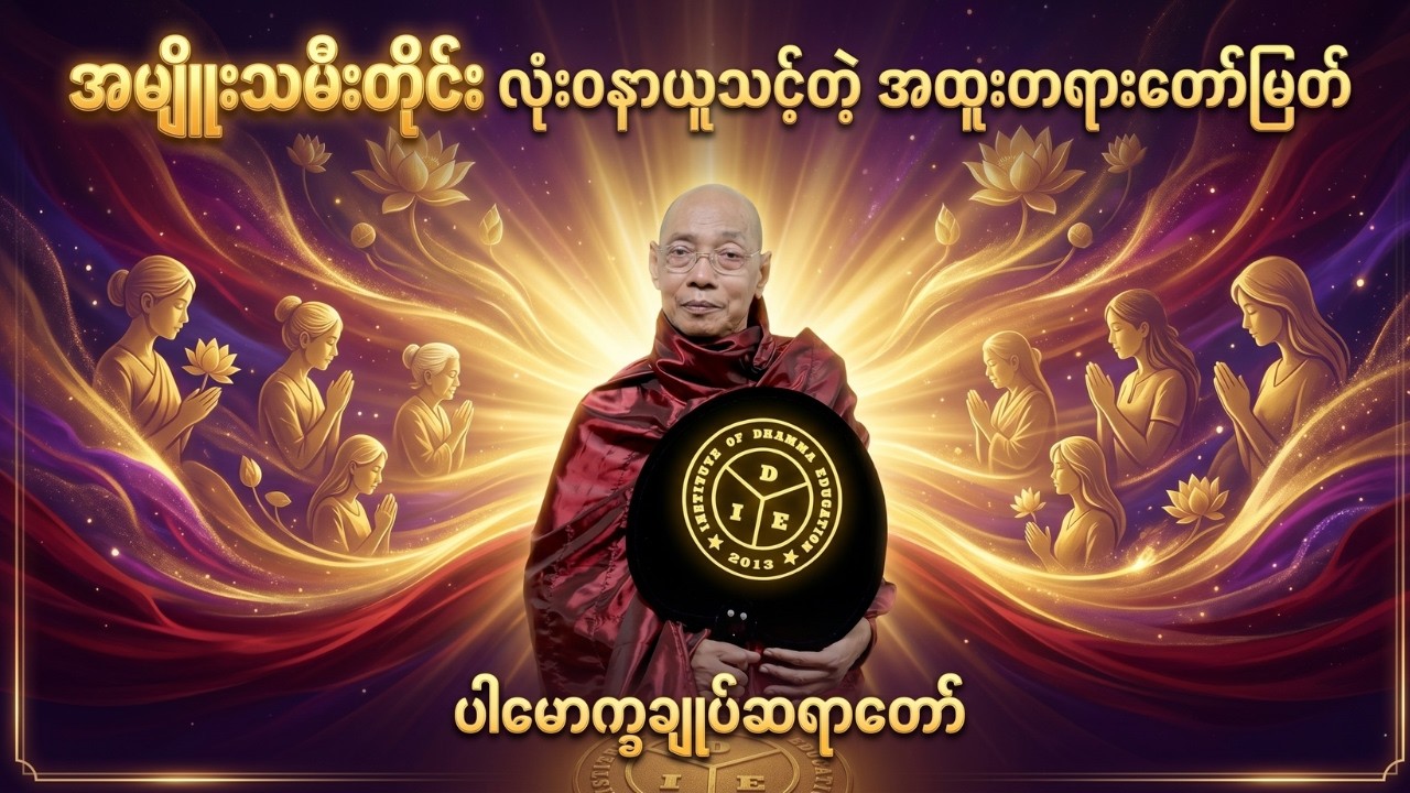 အမျိူးသမီးတိုင်း လုံး၀နာယူသင့်တဲ့ အထူးတရားတော်မြတ်  #ပါချုပ်ဆရာတော်ကြီး #တရားတော်