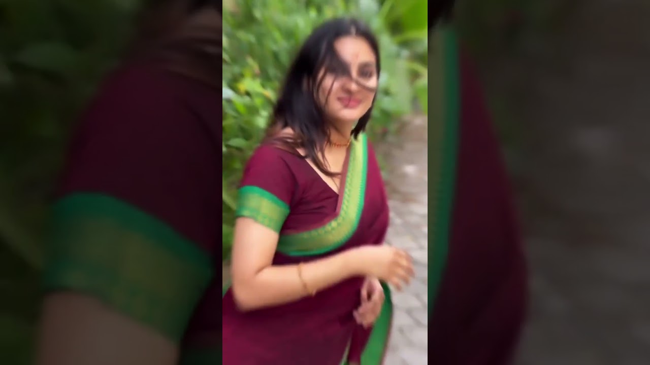 Traditional Look!! Aditi Ravi looking Cute in Saree #shorts #aditiravi #saree #mollywoodactress