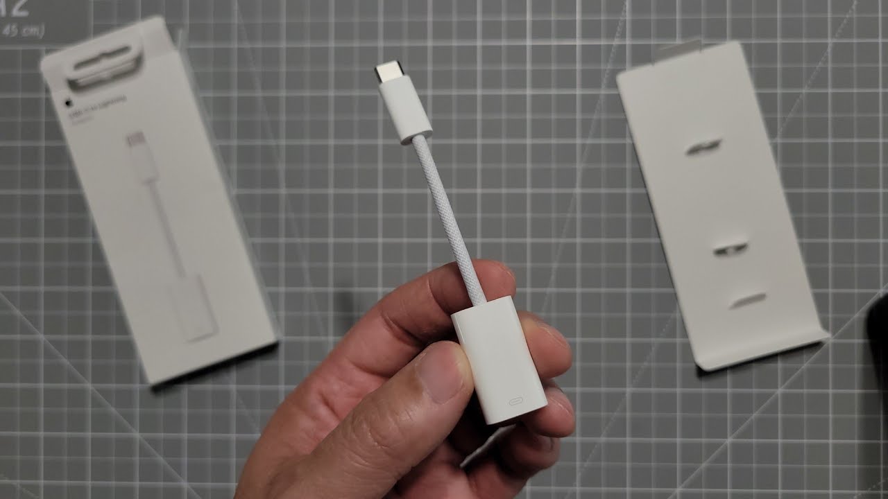 Apple USB-C to Lightning Adapter Unboxing and Charging Watts