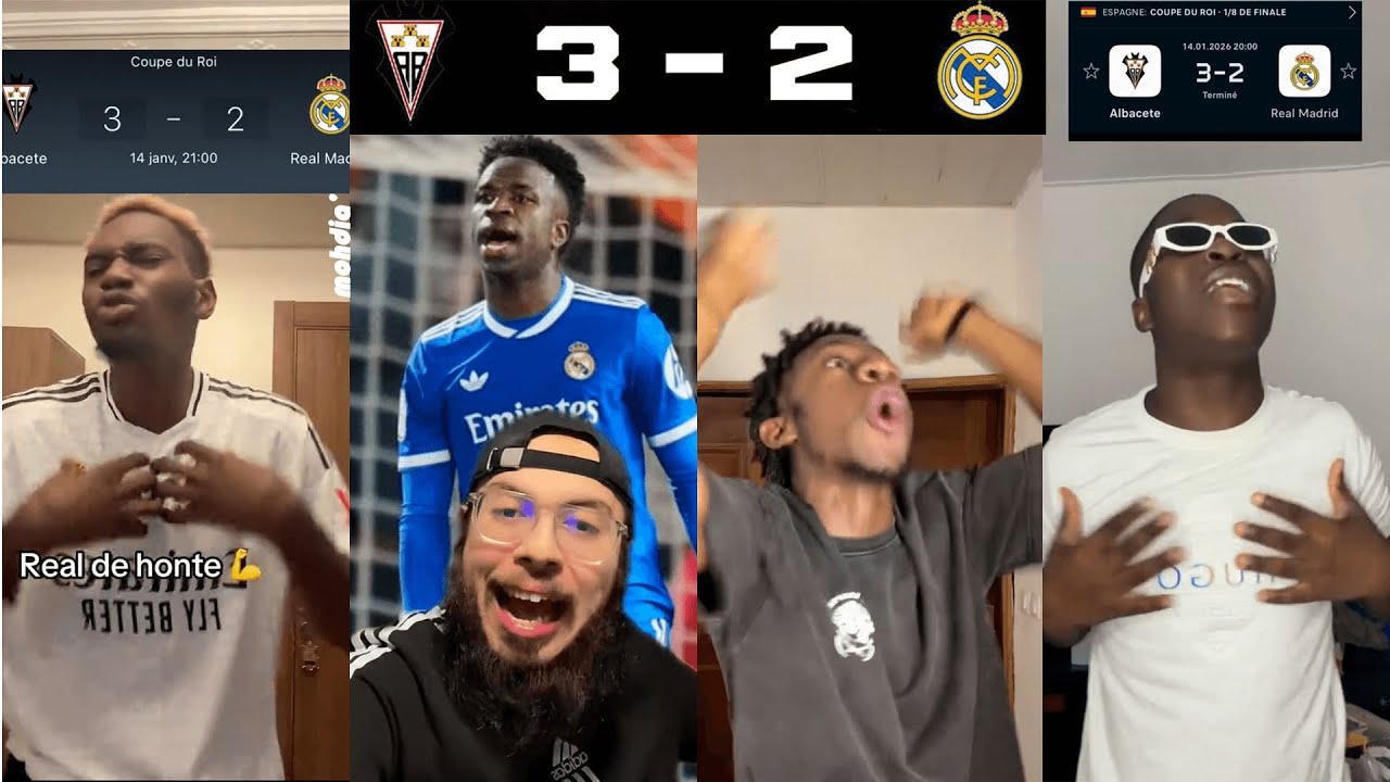 DEFAITE DU REAL MADRID : COLERE DES SUPPORTEURS & JOIE DES BARCELONAIS FACE A ALBACETE 3-2| MOHDIA