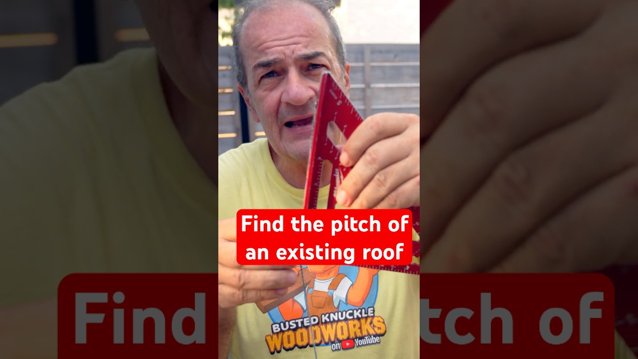 Find the pitch of an existing roof