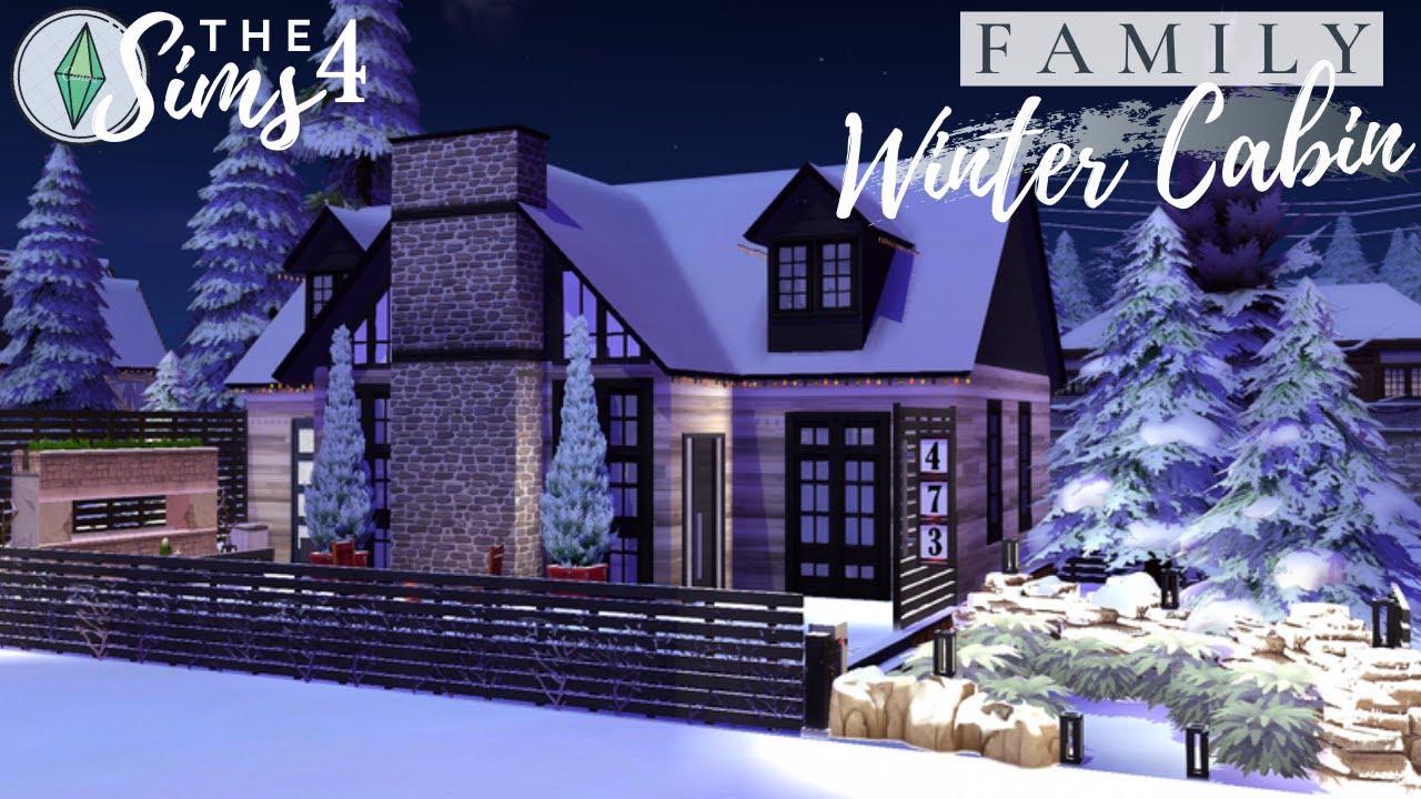 Family Winter Cabin | No CC | Stop Motion | Sims 4