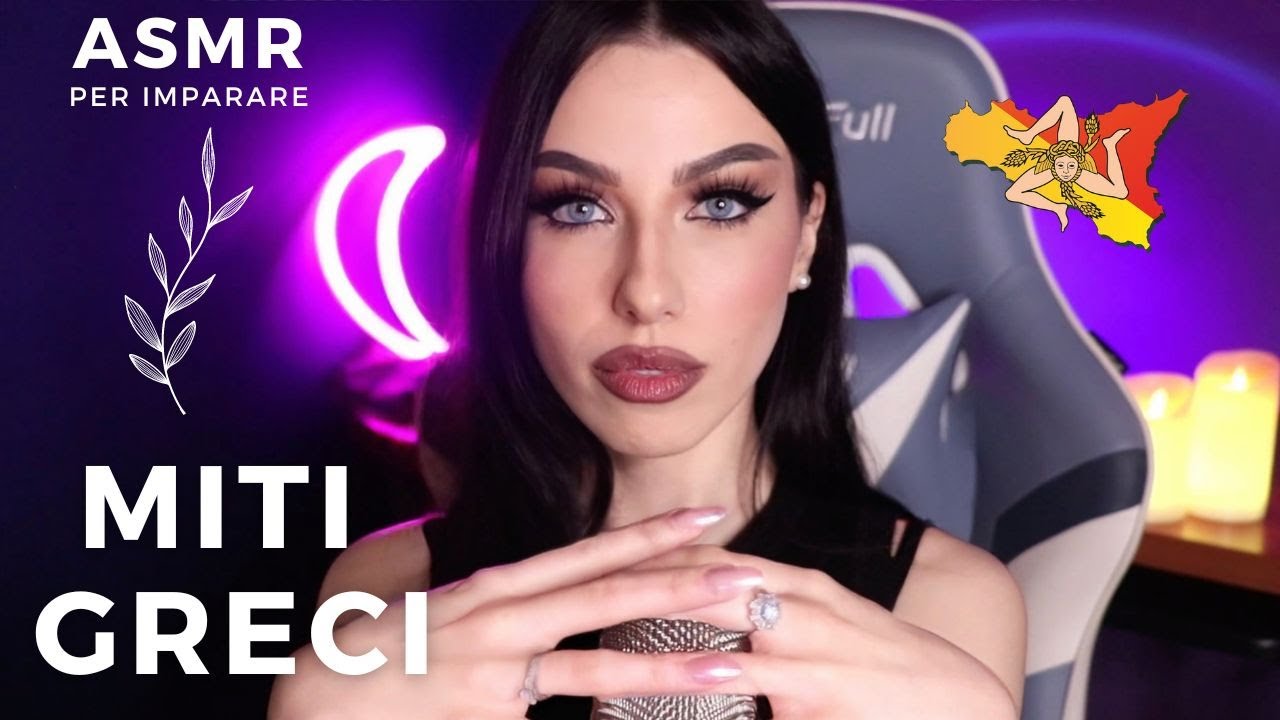 ASMR PER IMPARARE - SEGUI LA MIA VOCE ♡ TI RACCONTO  MITI GRECI MENTRE DORMI (English subtitles)#3