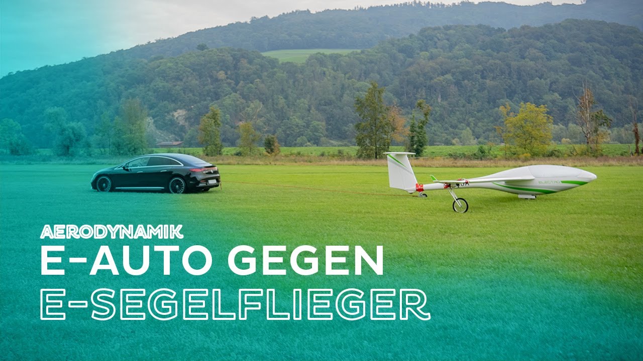 E-Mobilität in der Luft - Elektro Segelflieger vs. Mercedes EQE 350