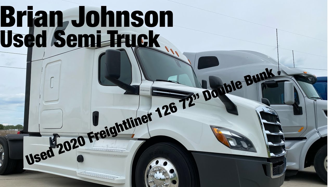 Used 2020 Freightliner 126 Raised roof Double Bunk New body style increases Fuel efficiency