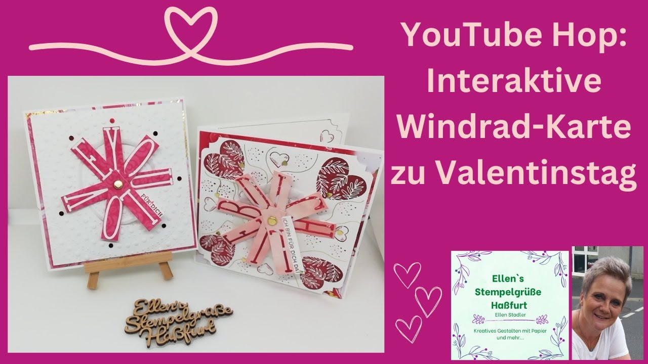 Interaktive Karte: Windrad-Karte zum Valentinstag mit dem Set 