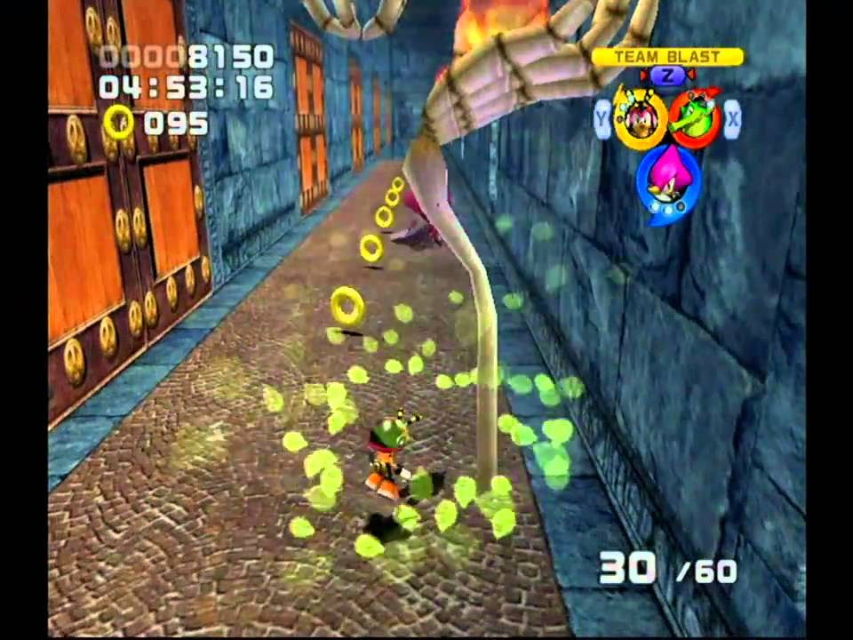 Sonic Heroes (GC) Team Chaotix Mystic Mansion Mission 1 A Rank