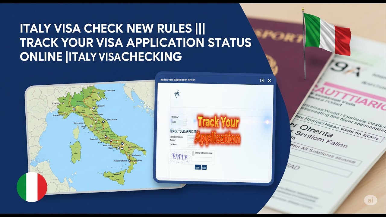 ইতালি ভিসা চেক করুন নতুন নিয়মে | Track your visa application status online | Italy visa Checking