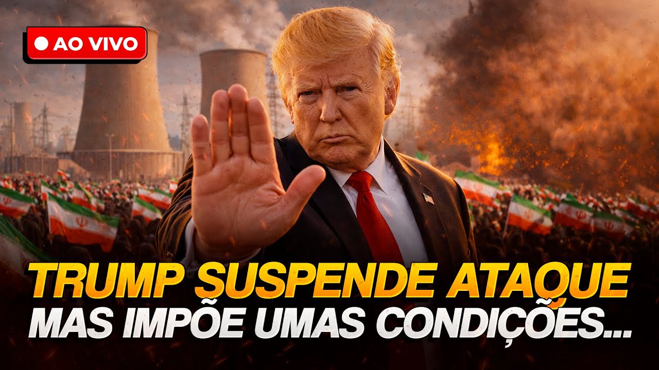 🔥 URGENTE! MEGA-ATAQUE ao Ir&atilde; &eacute; suspenso por Trump! Mas h&aacute; algumas condi&ccedil;&otilde;es | Crise EUA x Ir&atilde; #45