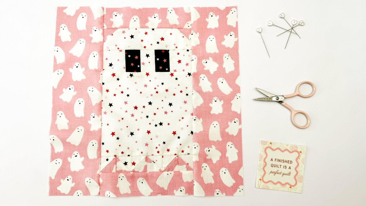 How to Sew a Ghost Quilt Block | Easy Halloween Quilting Tutorial