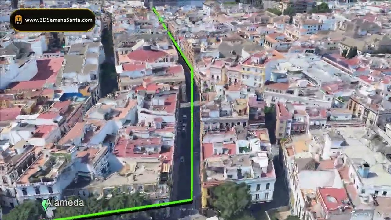 CABALGATA REYES SEVILLA 2026 RECORRIDO 3D