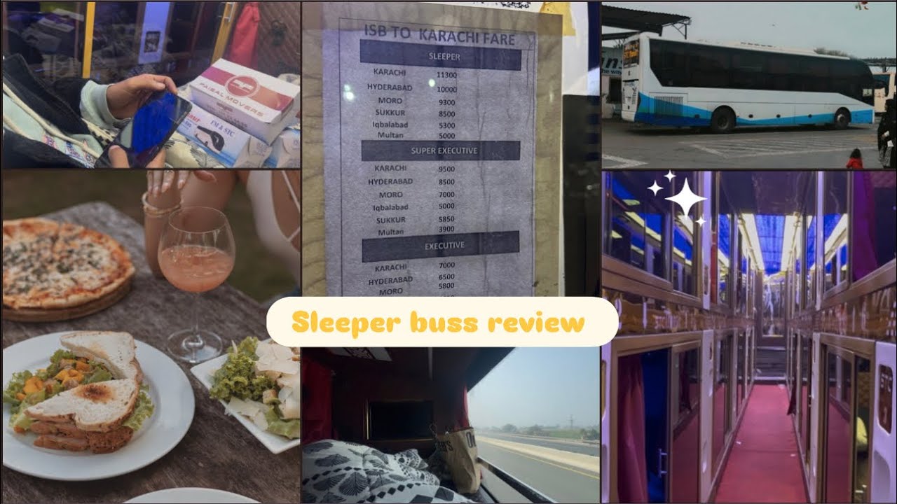 Faisal Movers Sleeper Bus Pakistan | Facilities, Fare & Comfort Review | Islamabad to Karachi 
