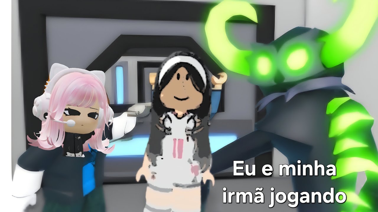 Eu e minha irmã jogando monstro!! (assassino secreto) 