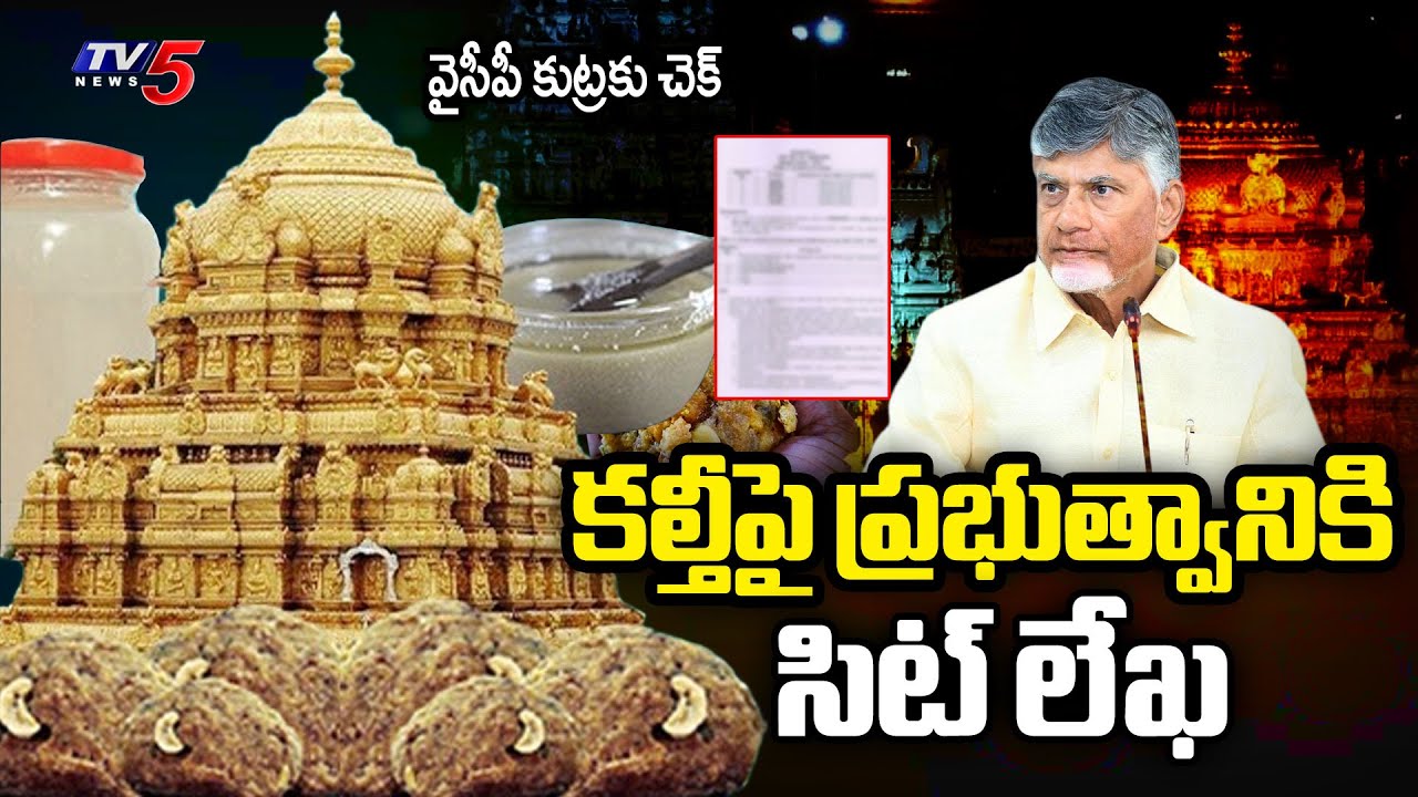 వైసీపీ కుట్రకు చెక్  | SIT Writes Letter To Govt | TTD Ghee Case || TV5 News