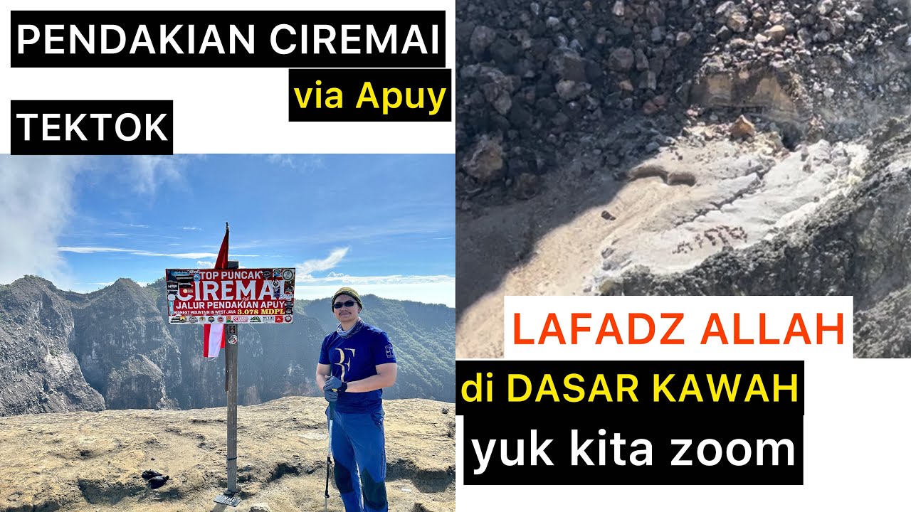 ZOOM LAFADZ ALLAH DI DASAR KAWAH CIREMAI || Pendakian Gunung Ciremai tektok via apuy