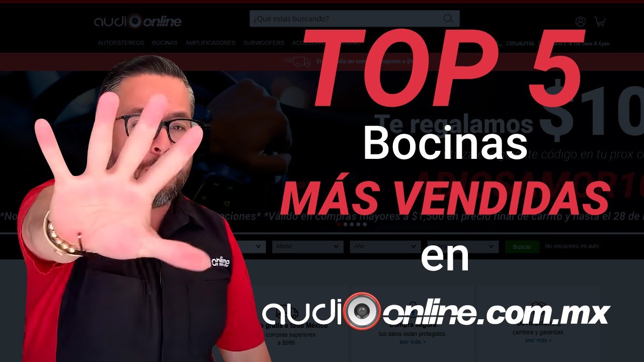 Las bocinas M&Aacute;S VENDIDAS en Audioonline.com.mx 🔥 | TOP 5