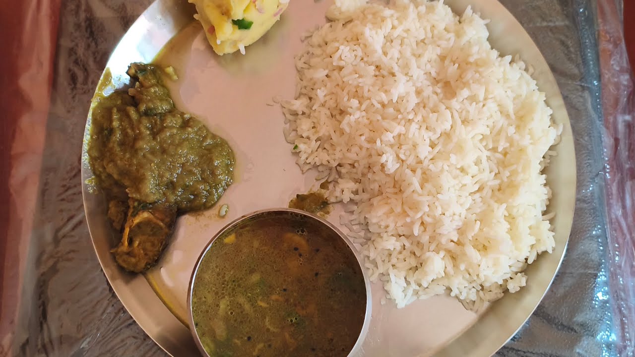 TODAY EATING SHOW HOMEMADE FOOD RICE,ALU SEDDO,BATHA FISH 🐠 CURRY,MUSUR DAL.