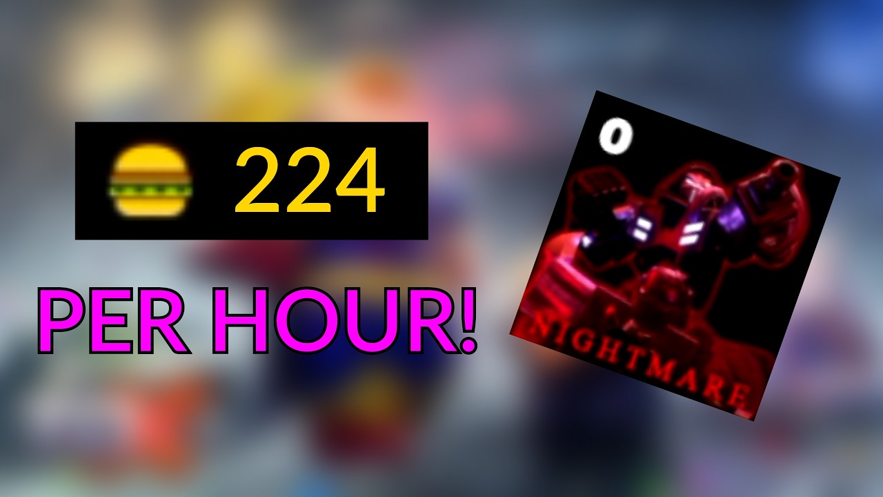 The BEST Solo Burger Grind Strat (224/Hour!) | Tower Defense X