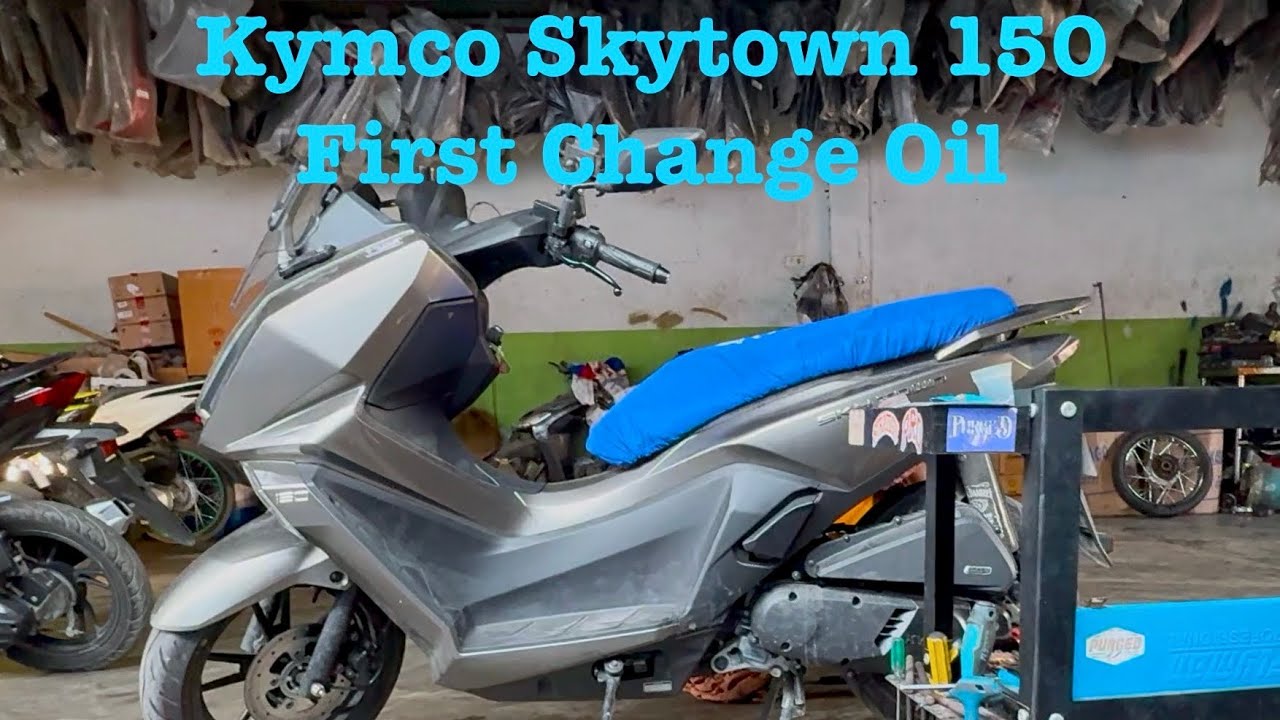 Kymco Skytown 150 1st Change Oil & Gear Oil