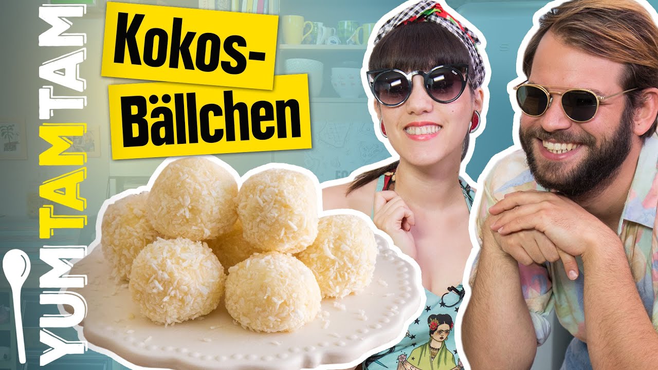 Kokosbällchen selber machen // Mit Mandeln // #yumtamtam