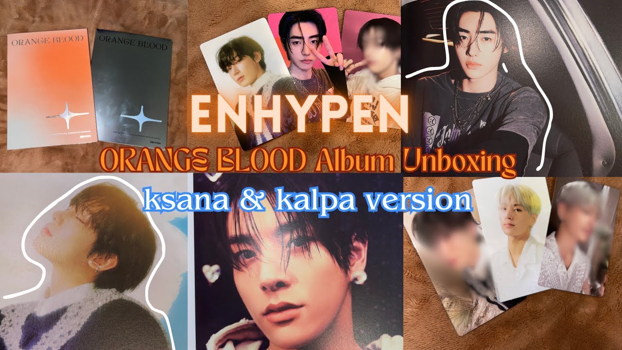 ENHYPEN Orange Blood Album Unboxing | ksana & kalpa version!!! |  *PULLED 2 JAYS?*