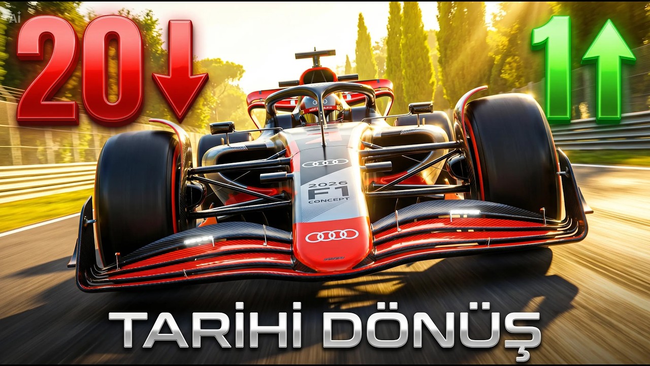 20. Başladım,1. Bitirdim! 🔥 2026 Audi F1 Aracıyla Monza’da Tarih Yazdım🔥 2026 Audi F1 Car at Monza