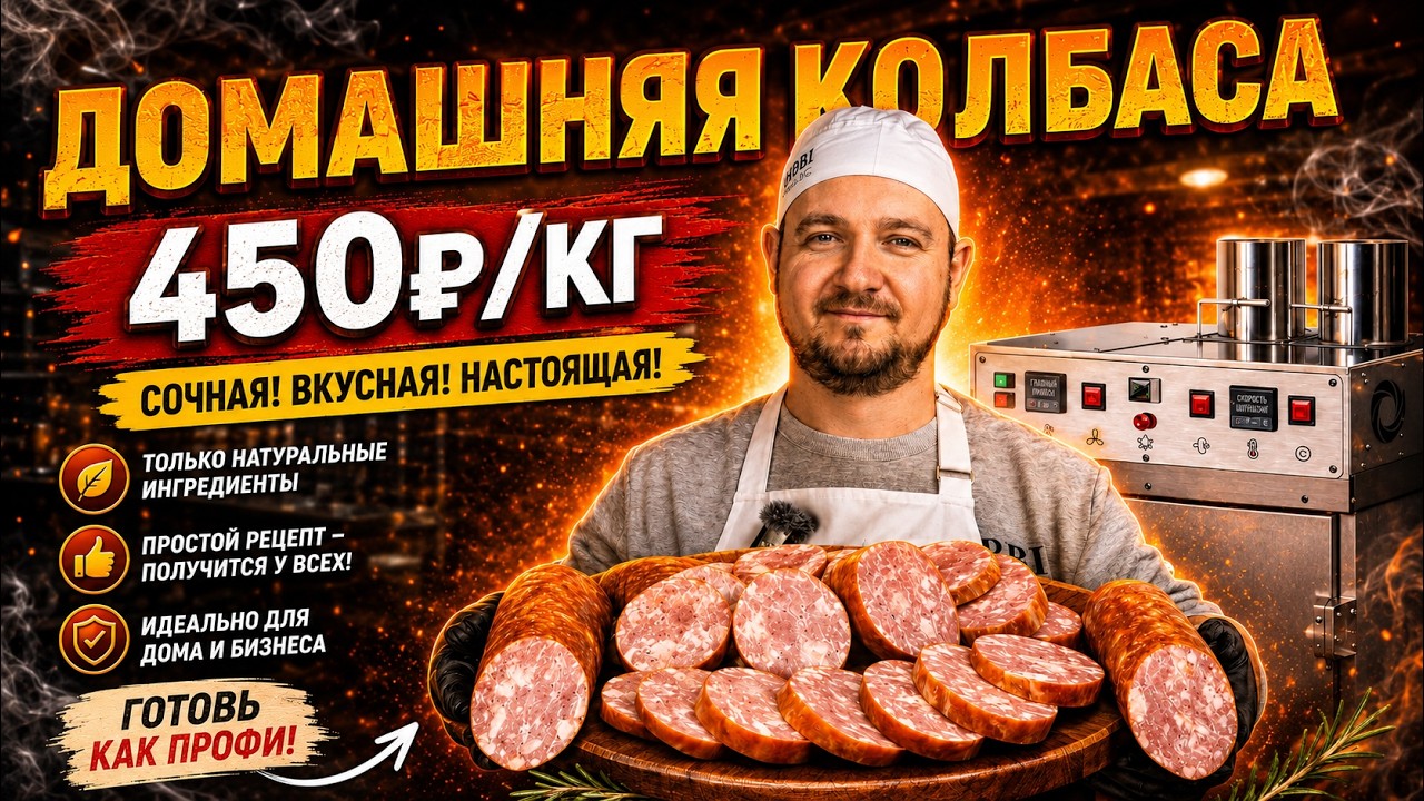 Я сделал колбасу дома за 450₽/кг. Вкус лучше магазинного?