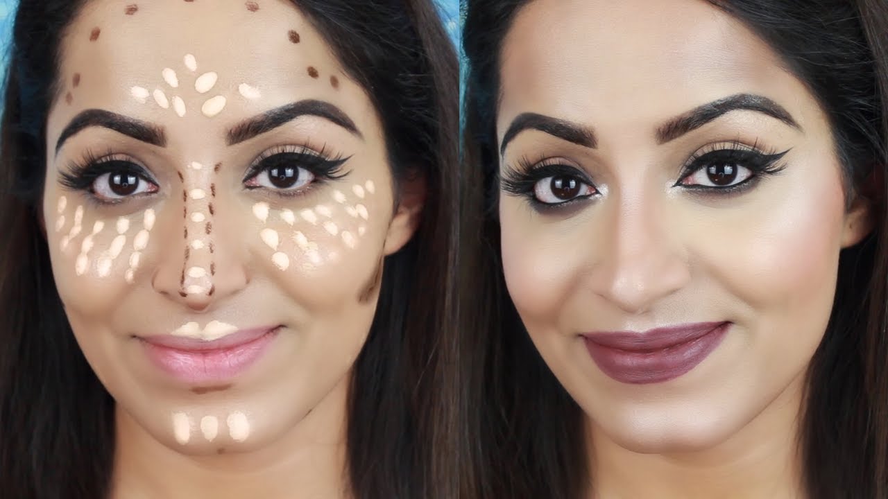 How to Contour and Highlight for Beginners (हिन्दी) | Deepti Ghai Sharma
