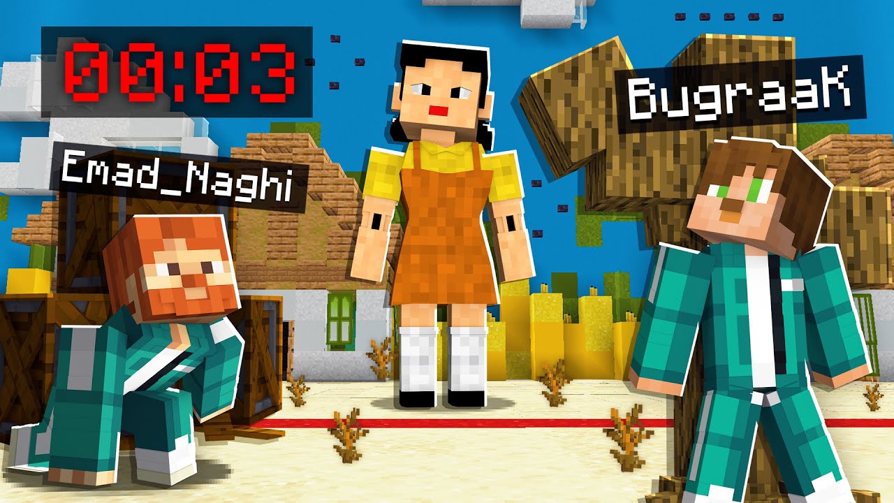 Minecraft SQUID GAME SAKLAMBAÇ sona kalan KAZANIR!