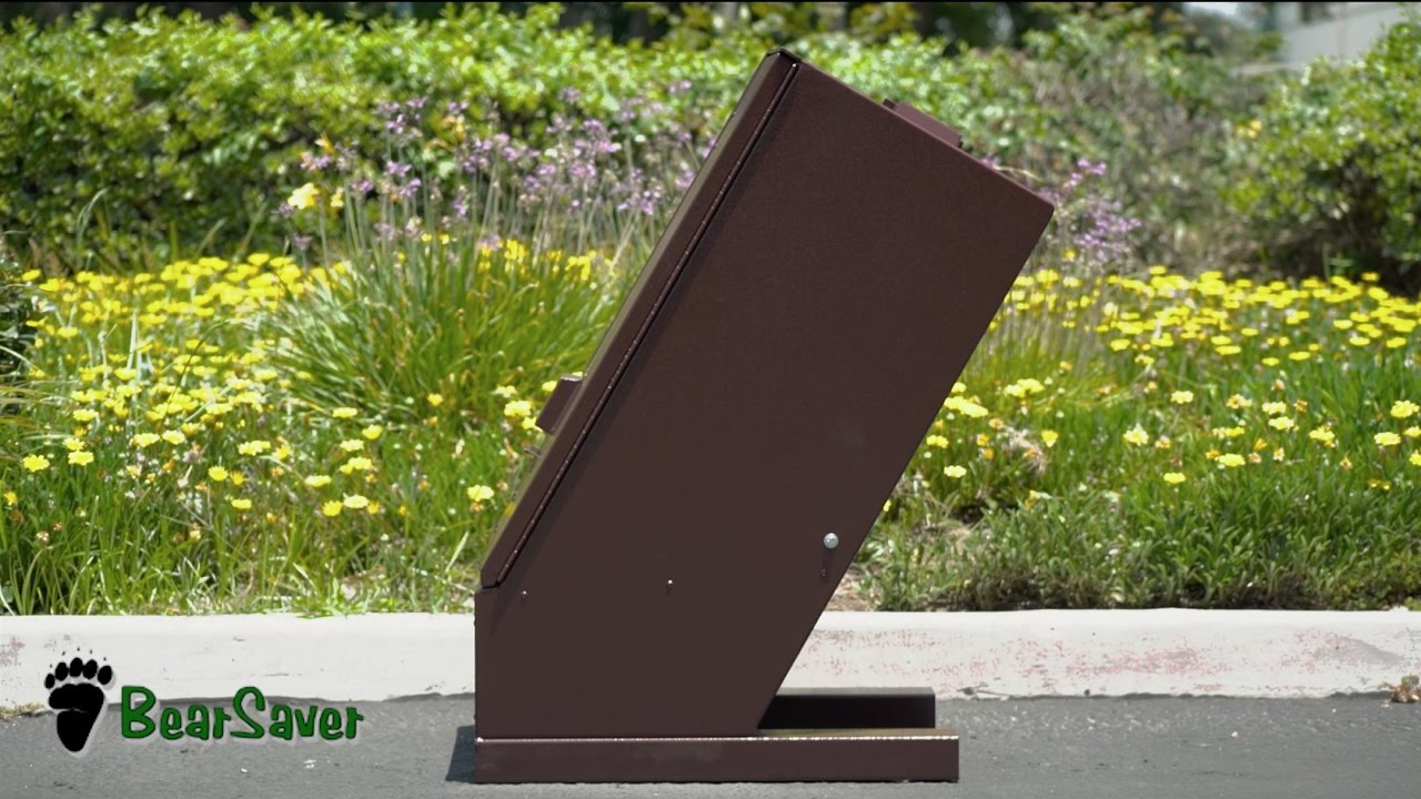 Hid-A-Bag Bear-proof Trash Cans, Angled Bear-Resistant Waste Receptacles, Rodent-Proof, Animal-Proof